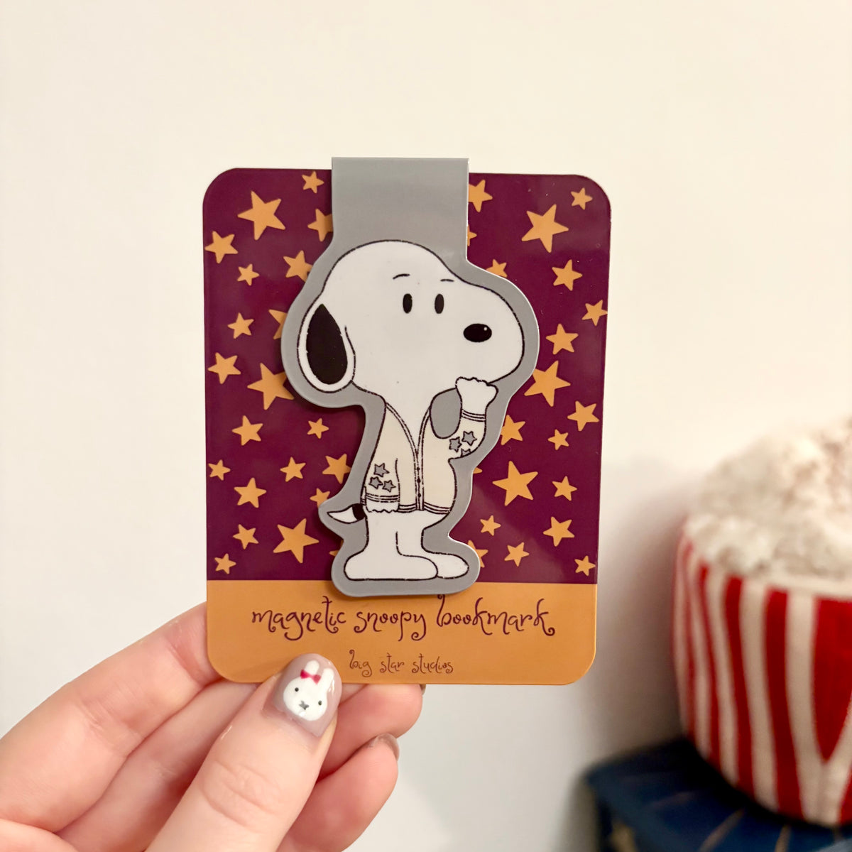 little dog cardigan bookmark