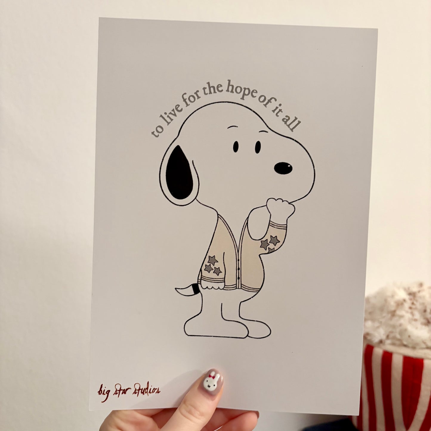 folklore snoopy a5 print