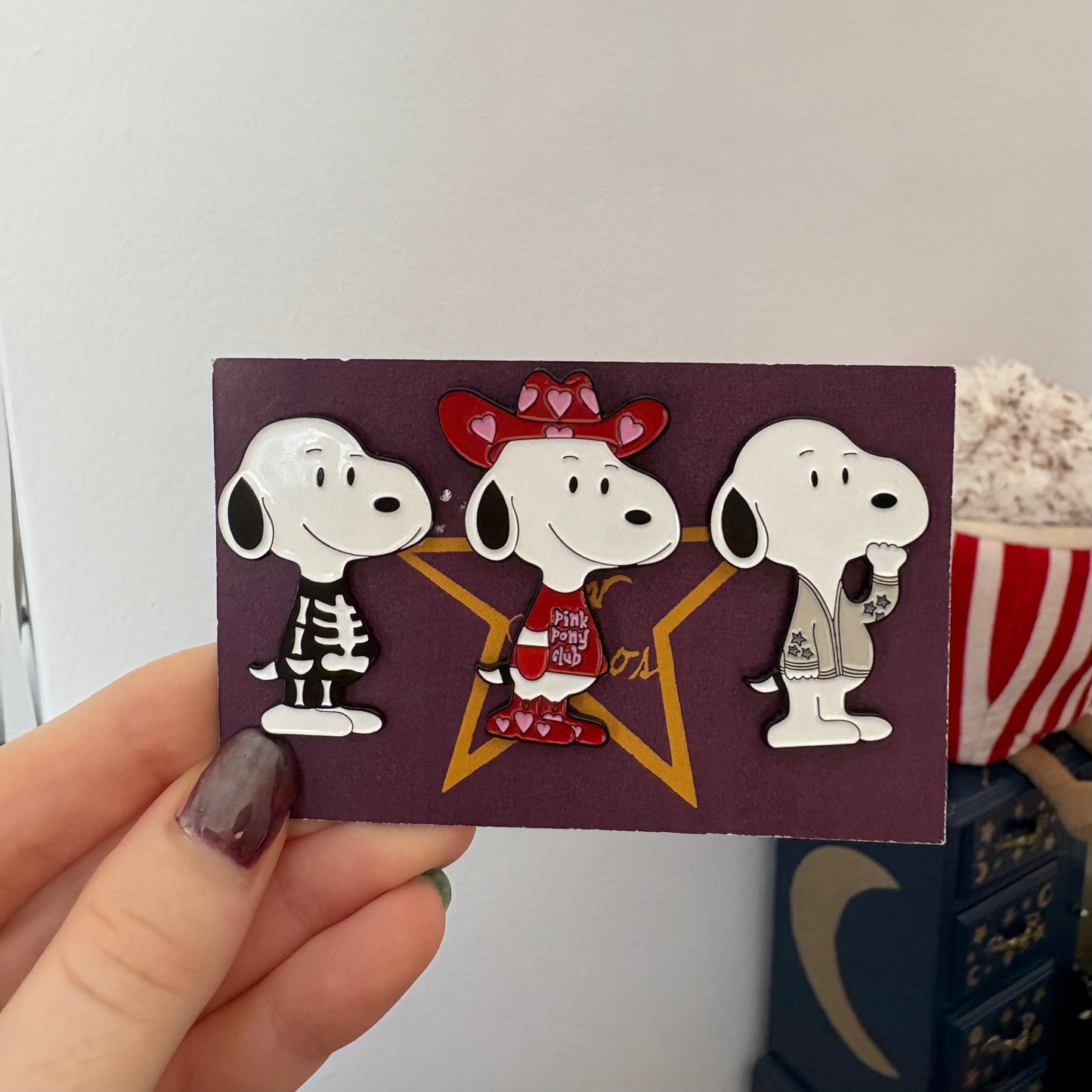 snoopy enamel pin blind bag