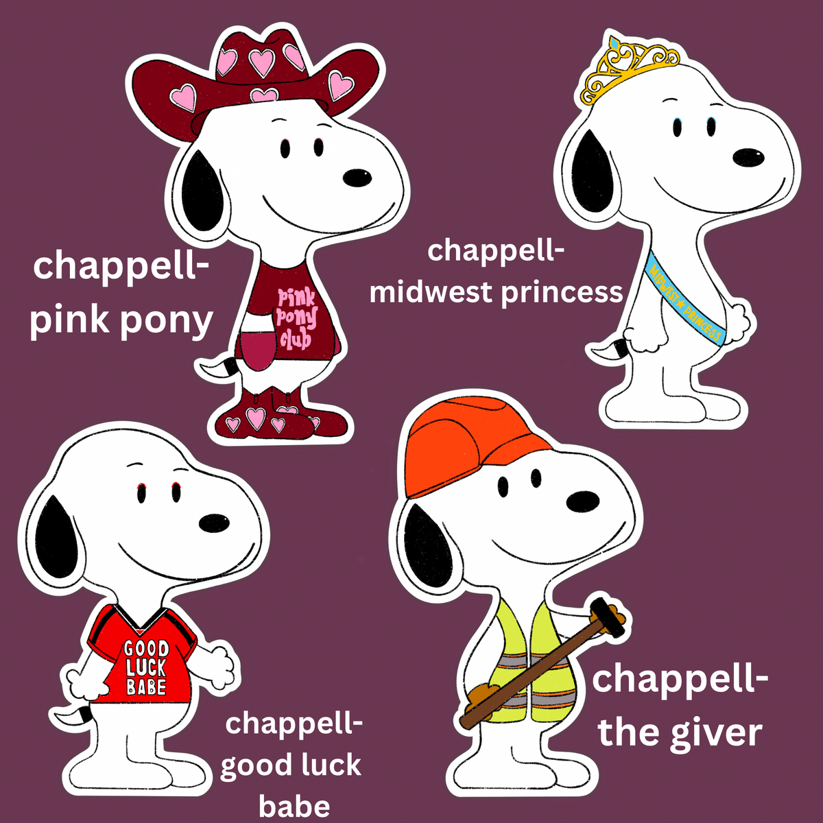 little dog mix and match sticker pack
