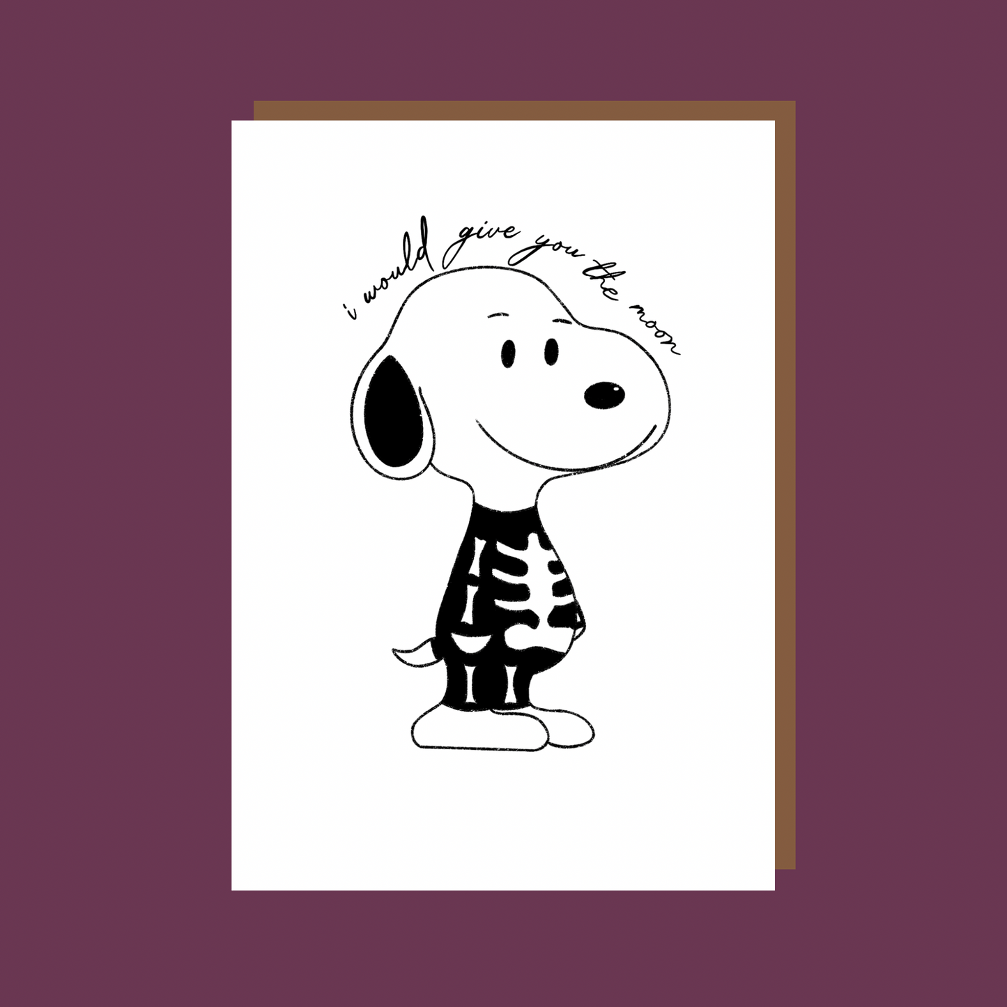 snoopy bridgers greeting card