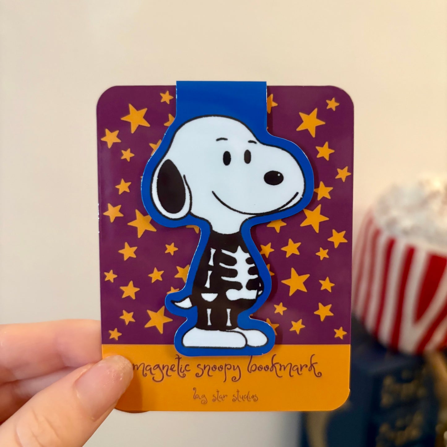 phoebe bridgers snoopy magnetic bookmark
