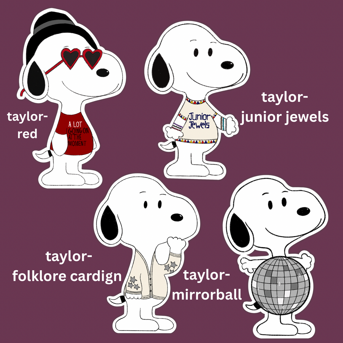little dog mix and match sticker pack