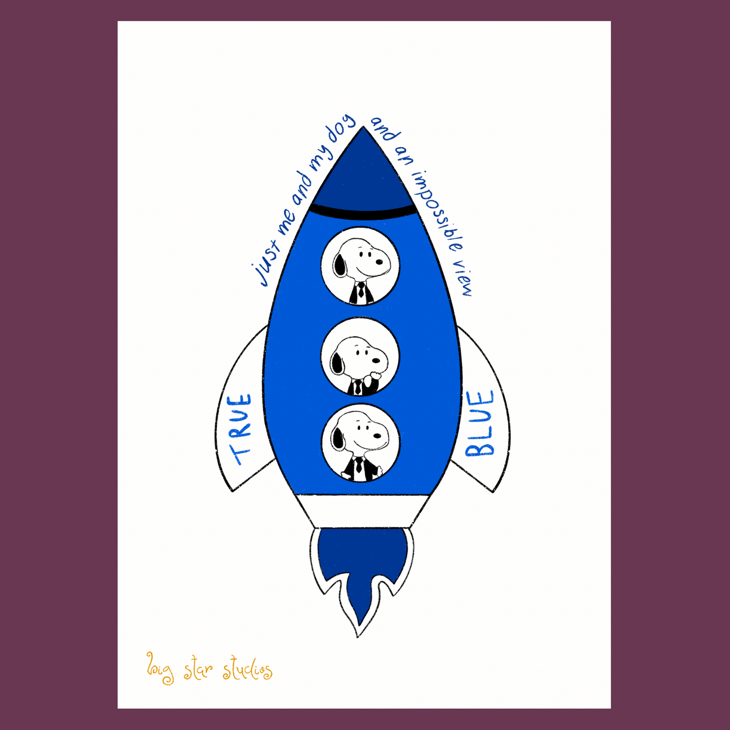boygenius snoopy a5 print