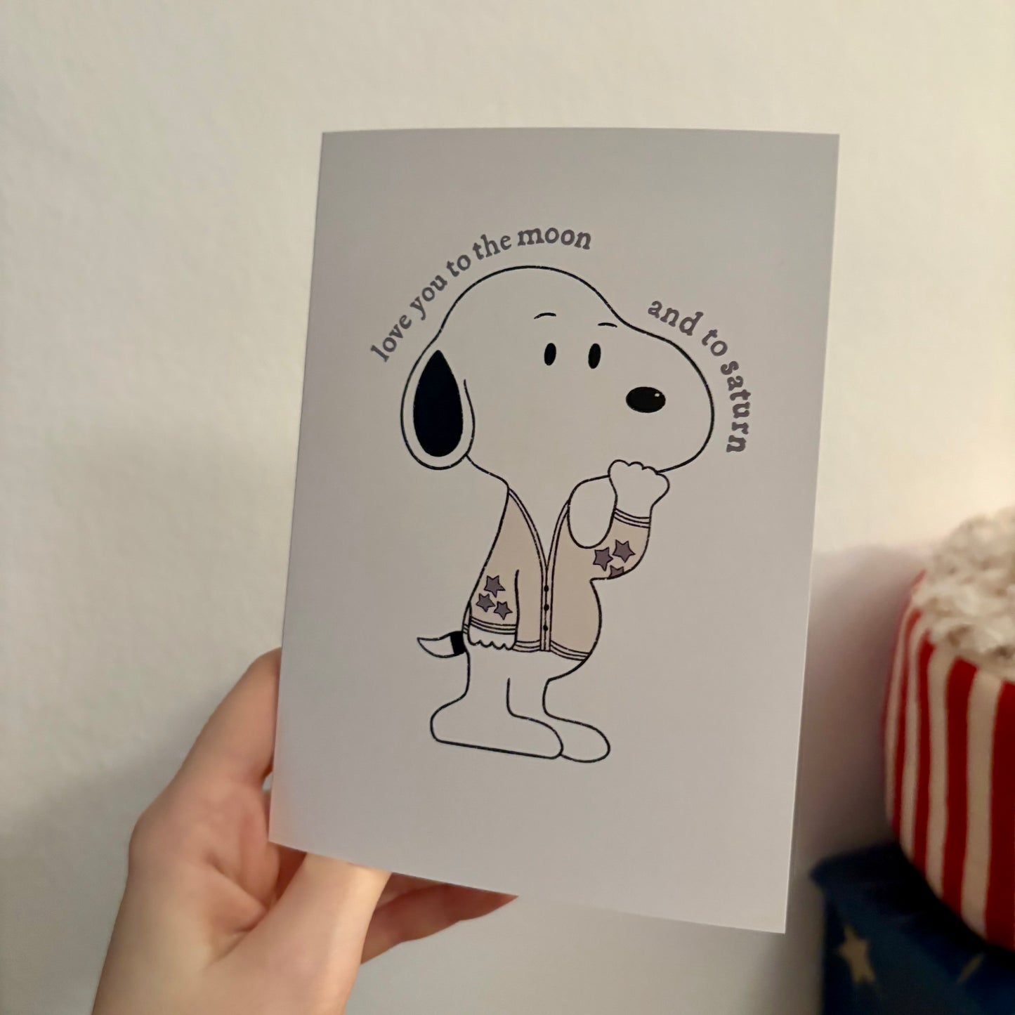 taylor swift snoopy greeting card