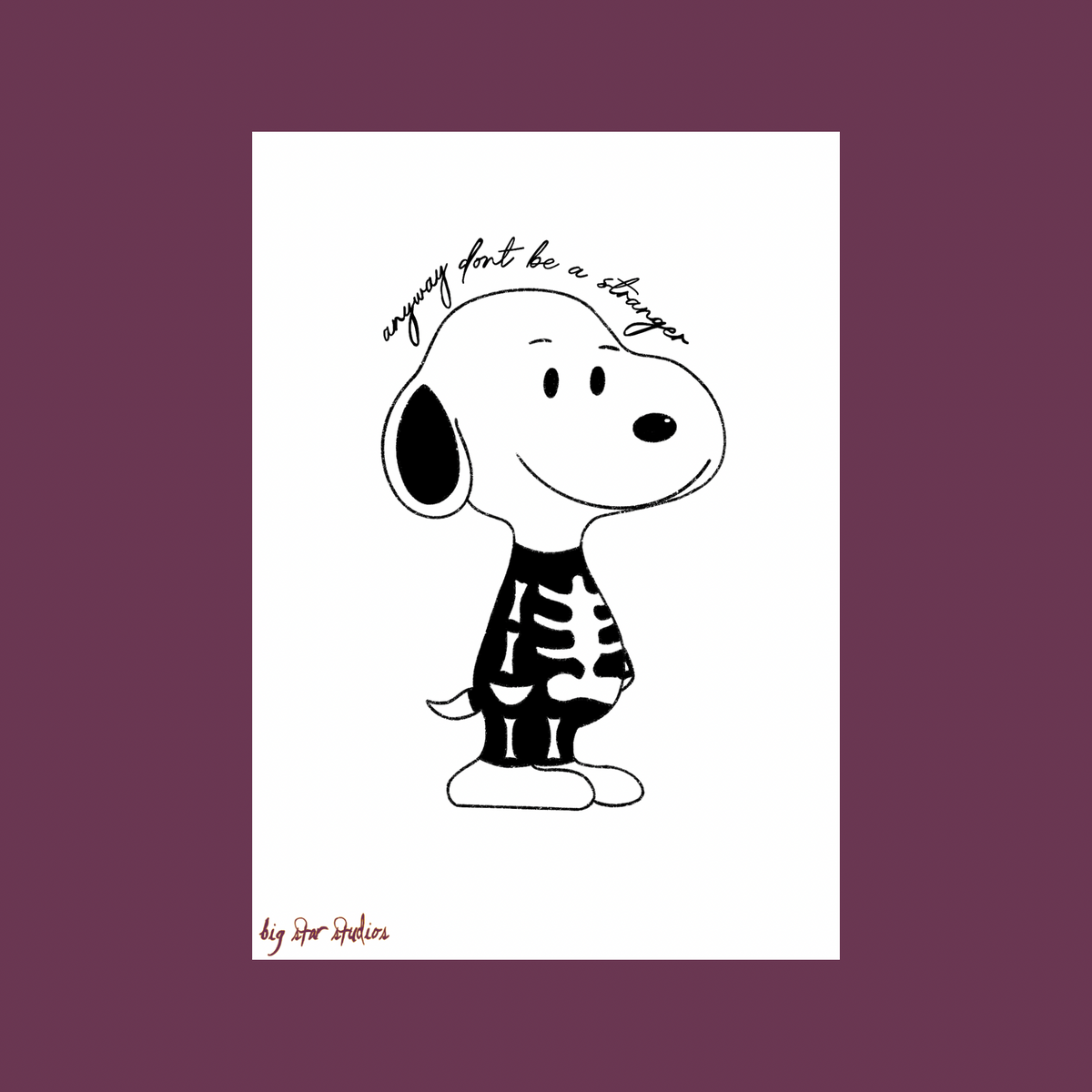 little dog phoebe a6 print