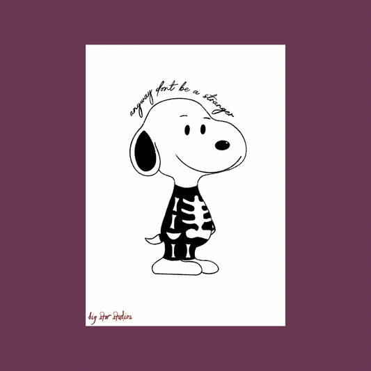 little dog phoebe a6 print