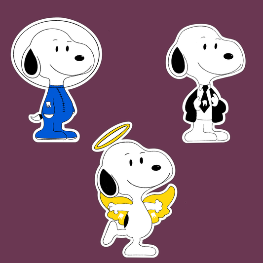 little dog boy genius sticker pack
