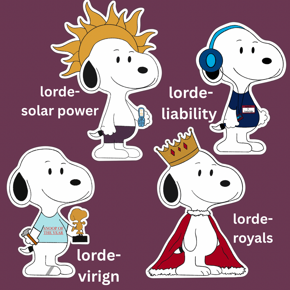 little dog mix and match sticker pack