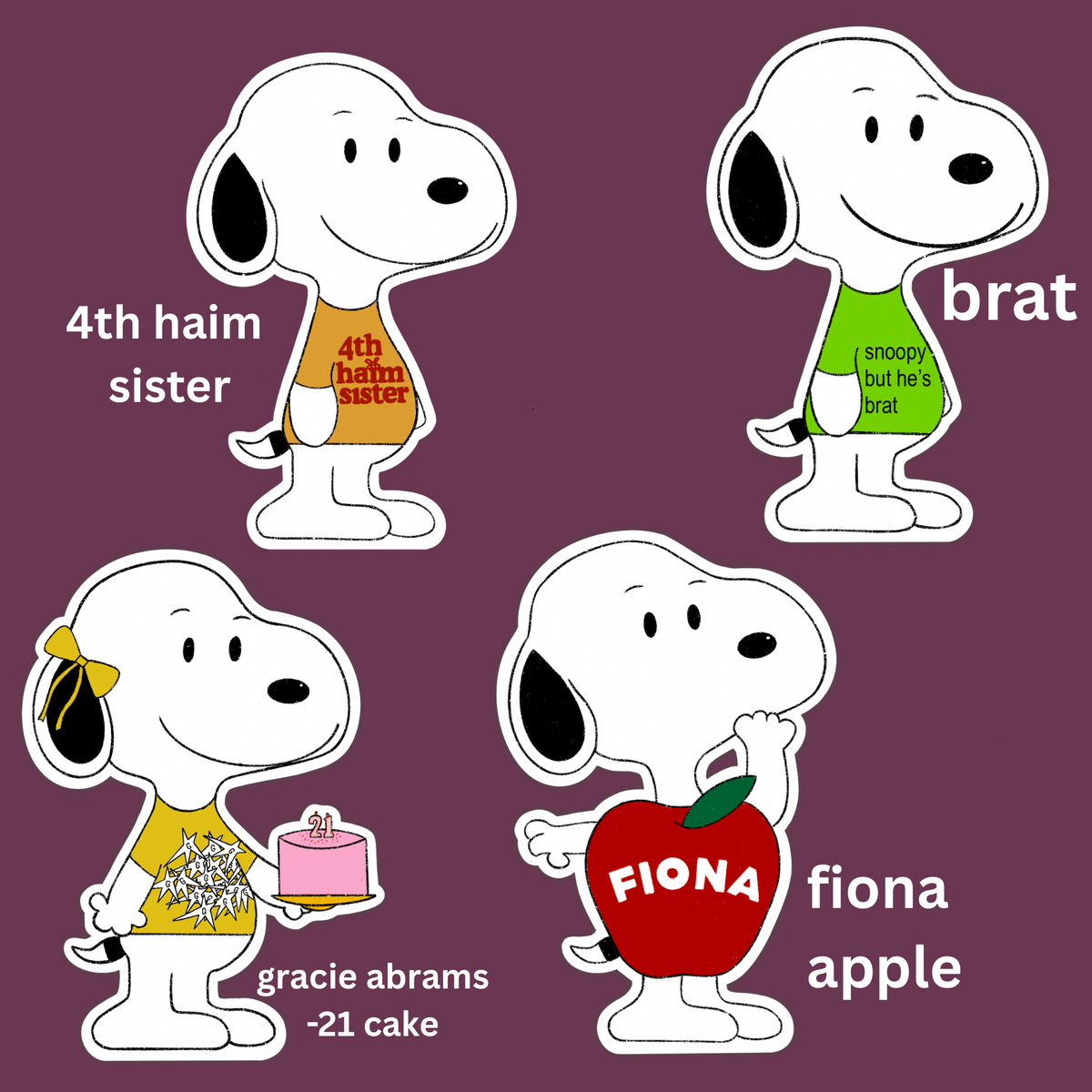 little dog mix and match sticker pack