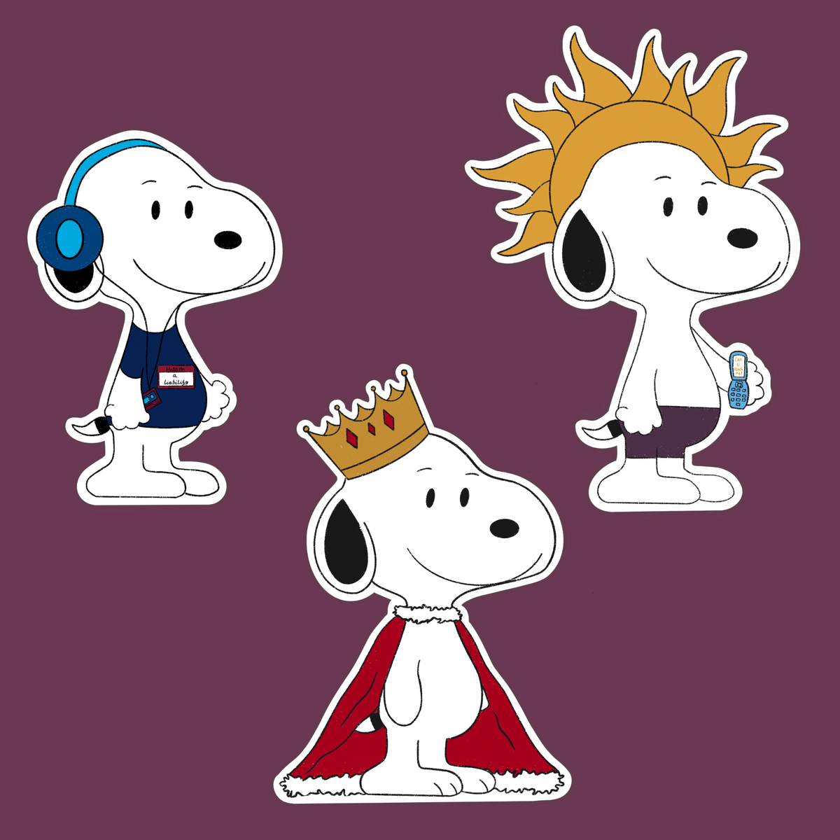 little dog lorde sticker pack