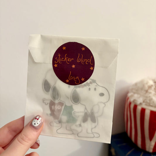 blind bag snoopy sticker pack