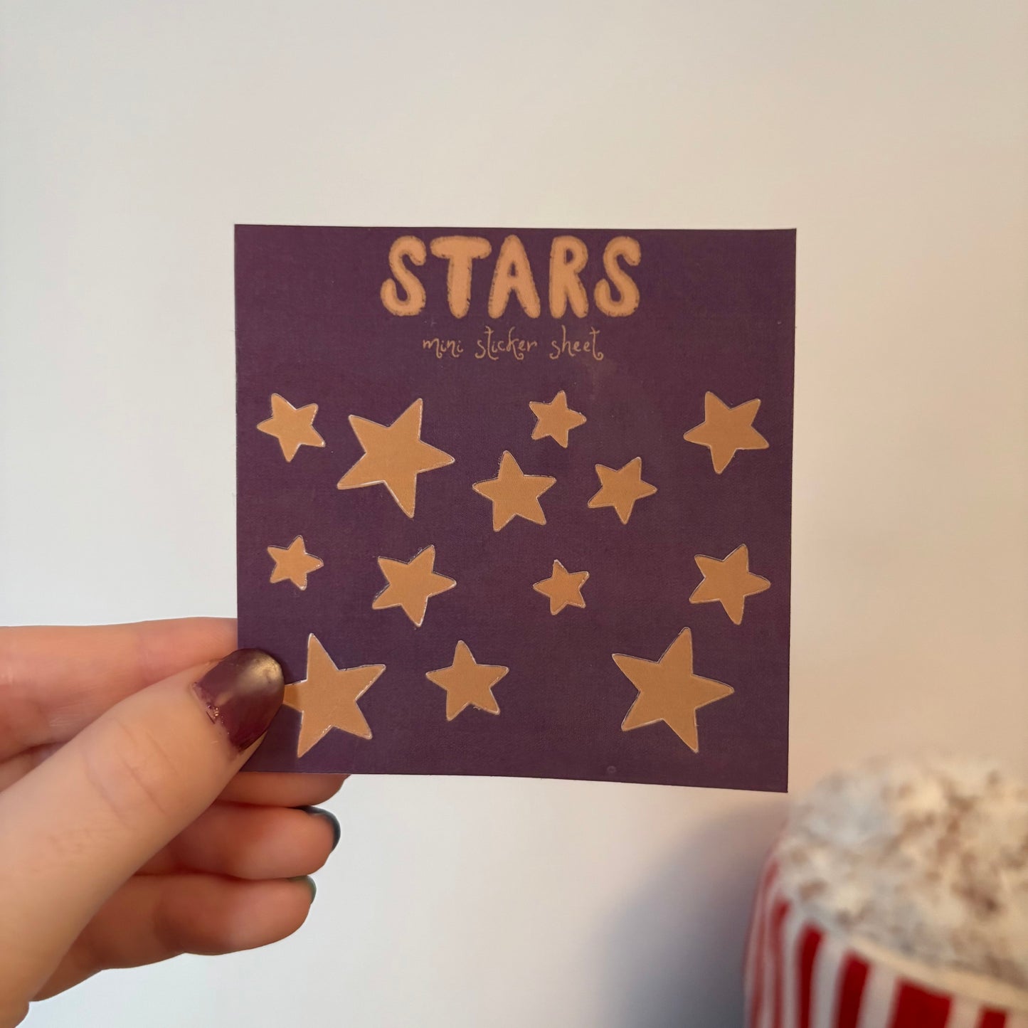 mini star sticker sheet