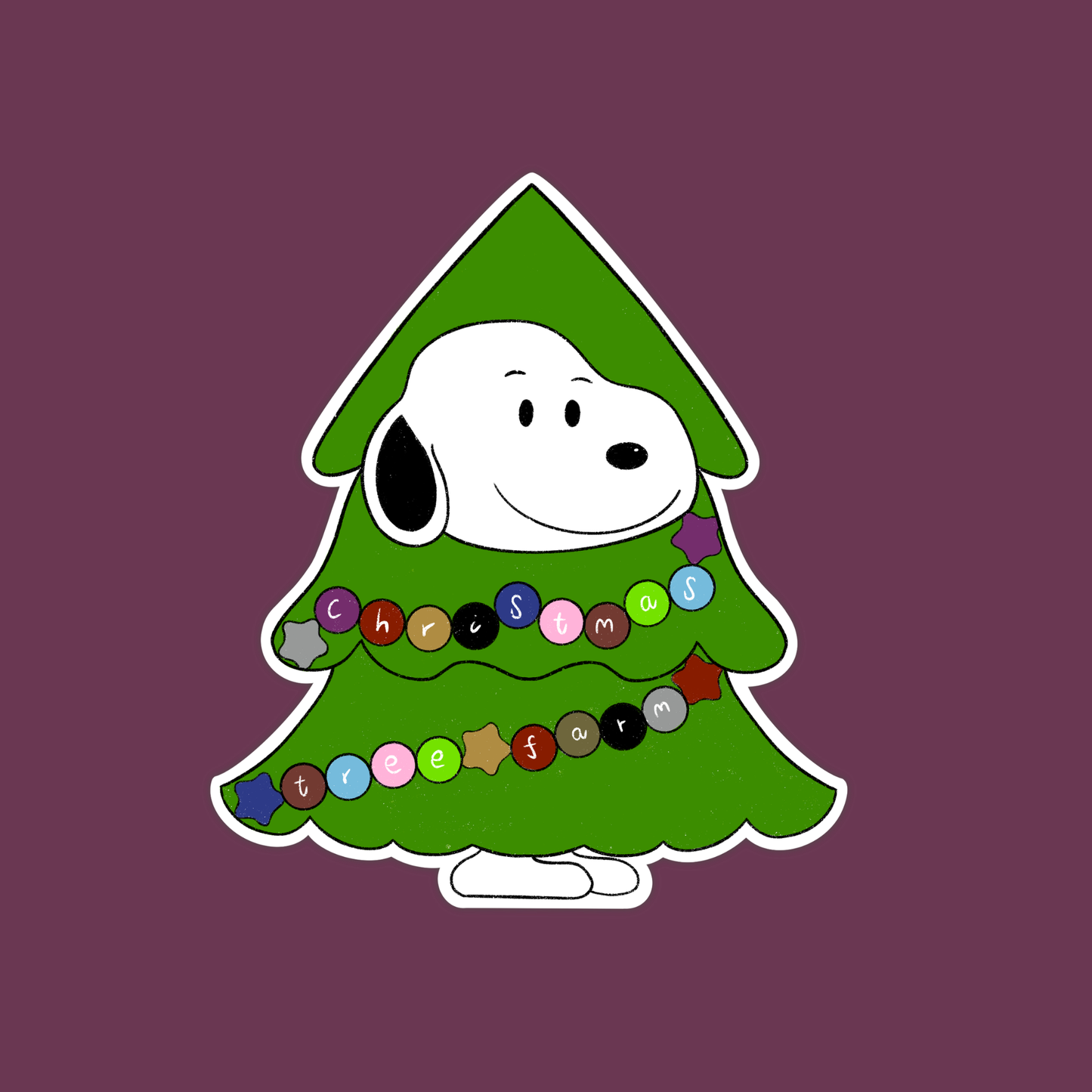 taylor swift christmas snoopy sticker